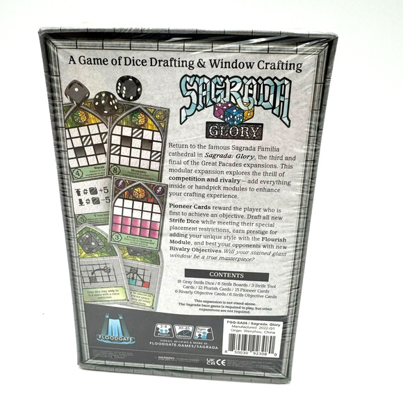 Sagrada: Glory Expansion Board Game Flood Gate Games New Sealed Free Shipping US - Picture 2 of 2